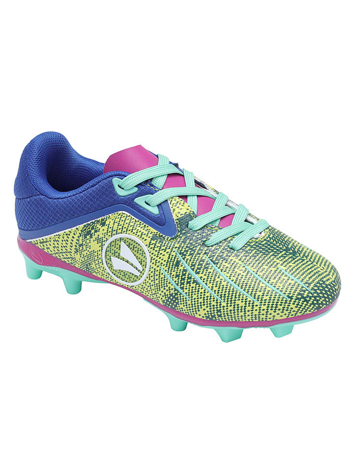 Jako Naturrasen-Fußballschuhe "Vini" in Grün/ Blau - 42