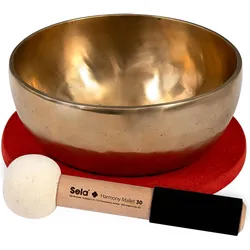 Sela Klangschale se264 Harmony Singing Bowl 22 mit Schlägel (Klangschale), Perkussion, Bronze