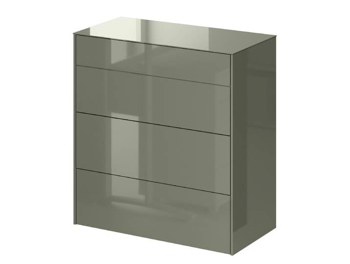Commode - Largeur 82 cm 82 x 89 x 42cm Vert/Vert olive