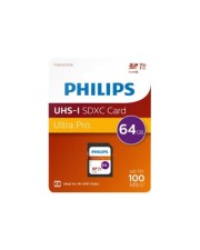 Philips SDXC Card 64 GB Class 10 UHS-I U3 V30 A1 Extended Capacity SD 64 GB (FM64SD65B/00)