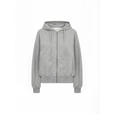 Rundhalspullover WASABI CONCEPT "Wasabi Concept Sweater WA-AILI", Damen, Gr. 38, grau (99470 medunkel grau melange), Obermaterial: 100% Baumwolle, Pullover Rundhalspullover