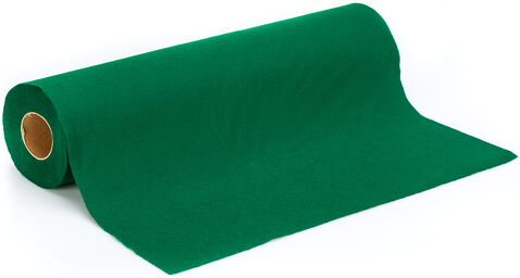Filz, Stärke 1 mm, 10 m Rolle, dunkelgrün