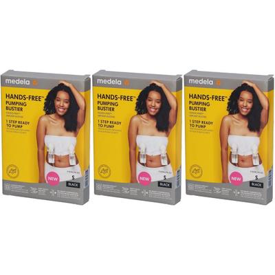 Medela hands-free pumping bustier S schwarz x3 3x1 St