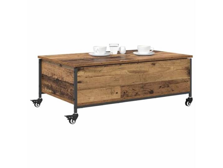 KTHLBRH Couchtisch Altes Holz 91 x 55 x 32 cm Mehrschichtiges Holz, große Oberfläche, einfache Montage, moderner Stil