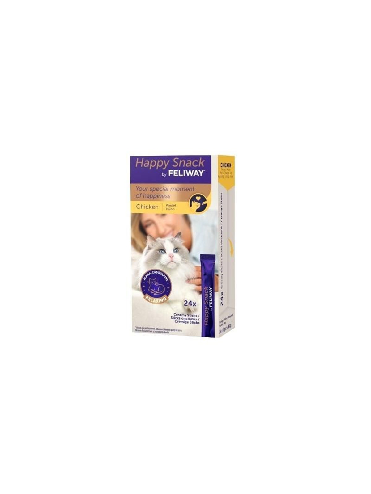 Feliway Happy Snack, Huhn, 1 Schachtel à 24 Sticks