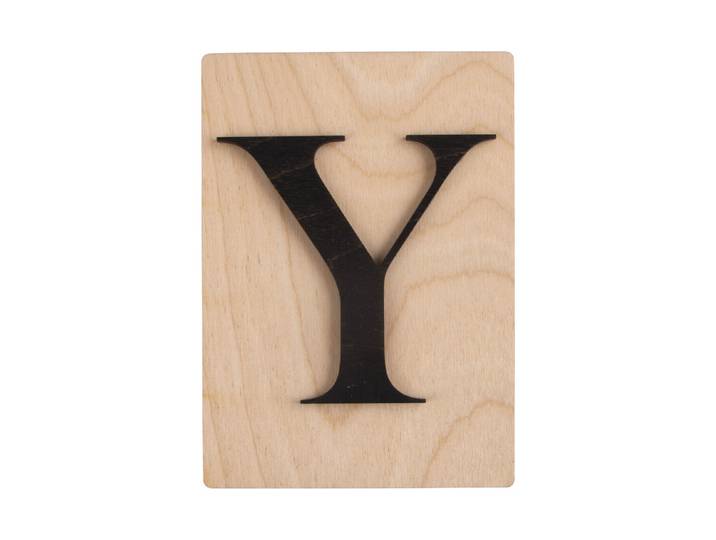 Holz-Buchstabe Y, FSC Mixed Credit