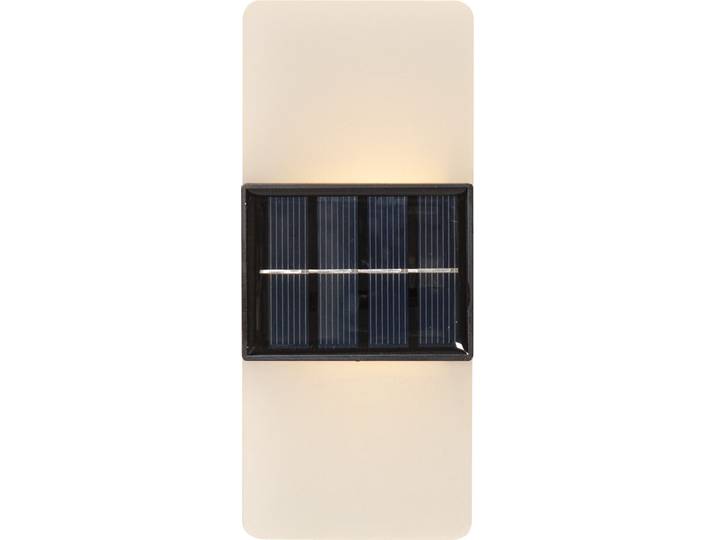 LED Solarleuchte Solar-Wandleuchte Wandy Frost , frosted, B:6cm H:14cm L:6cm T:3cm, PARFORCE TRADITIONAL HUNTING, Leuchten, LED Solarleuchte, 2 Lichtfarben, Dämmerungssensor