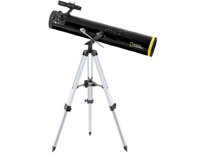 National Geographic Reflectortelescoop 114/900 AZ – spiegeltelescoop voor beginners met eenvoudig te bedienen azimutale montage en uitgebreide accessoires