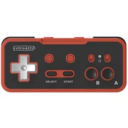 retro-bit Origin8 2.4 GHz Wireless Controller For Nintendo Switch & NES - USB & NES receivers includ (Switch), Gaming Controller, Rot, Schwarz