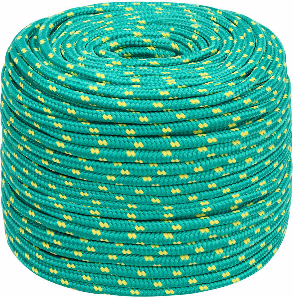 vidaXL Corde de bateau Vert 10 mm 250 m Polypropylène