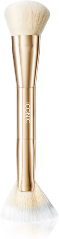 ICONIC London Cheek Glow Duo Brush double-ended brush 1 pc
