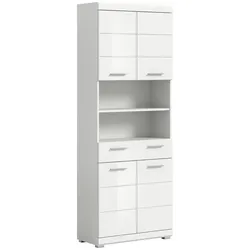Hochschrank SCOUT Weiß Hochglanz ca.74x191x31cm