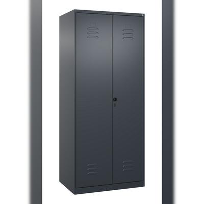 C+P Doppel-Spind Classic PLUS, 2 Abteile, HxBxT 185x80x50cm, Sicherheitsdrehriegel, Anthrazit von PROREGAL