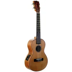 Mahalo Elektroakustische Tenor-Ukulele mit Überzug (Tenor), Ukulele, Braun, Beige