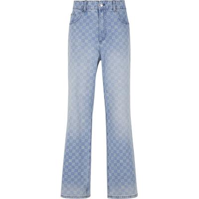 Bequeme Jeans PEQUS "PEQUS PEQUS Aether Monogram Denim", Herren, Gr. 32, Normalgrößen, blau (blau washed), 100% Baumwolle, Jeans