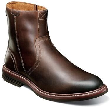 Florsheim Norwalk Side Zip Boot - Mens 8.5 Brown Boot Medium