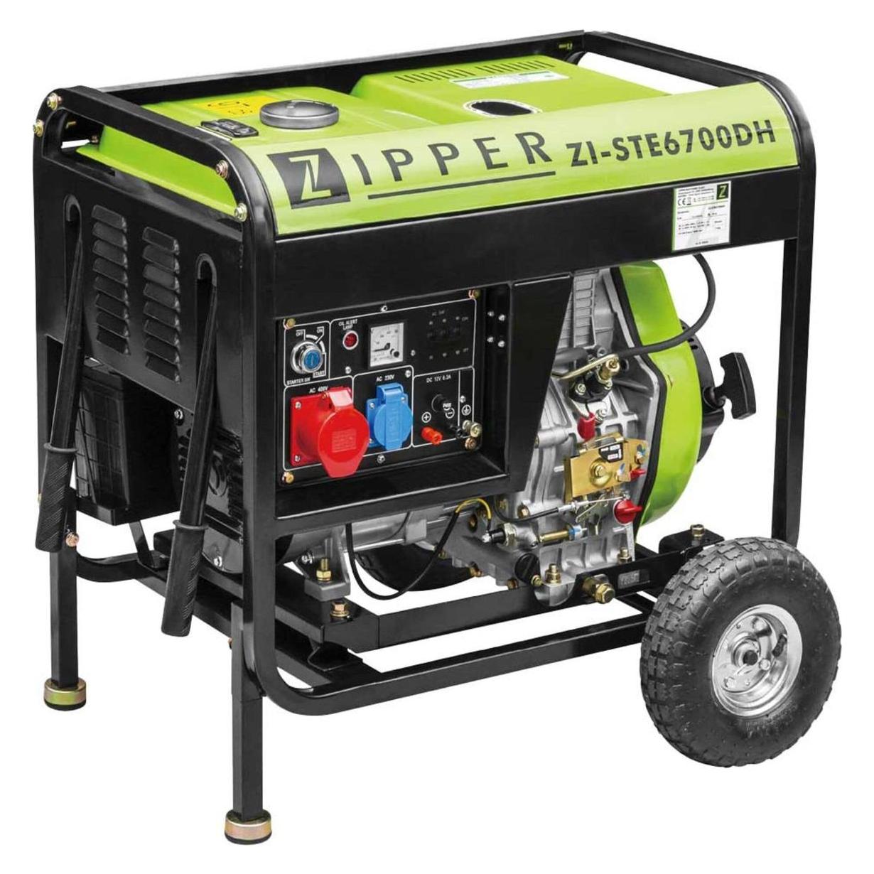 Zipper Reissverschluss Reissverschluss ZI-STE6700DH Stromgenerator Diesel (5700 W, 12.50 l) (ZI-STE6700DH)