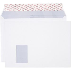 ELCO Versandtaschen 74523.12, weiß, C4, mit Fenster, haftklebend, aus Papier, 50 Stück