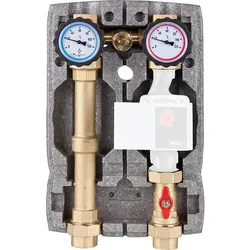 Heizkreisset Easyflow DN25 R1'' mit Isolierung ungemischt mit Überströmventil