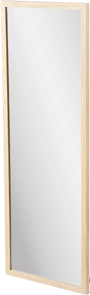 Artichok Joke Wandspiegel met Houten Lijst - Groot - 110 x 45 cm