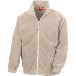 Result Herren Schwere Fleece Jacke Sweatjacke R036X natural L