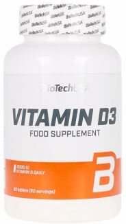 BiotechUSA Vitamin D3 60 Tablets