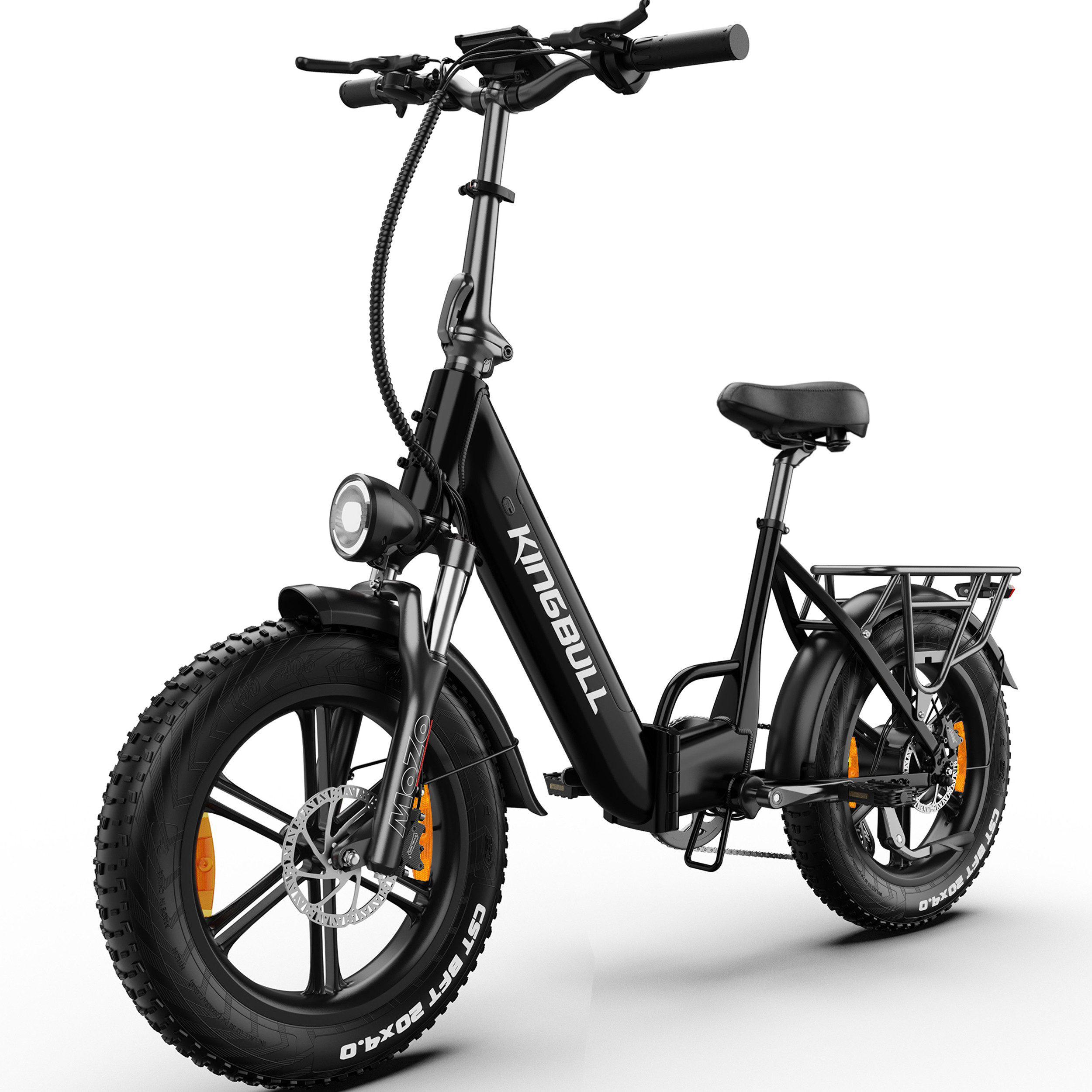 E-Bike Cityrad KLR herren Elektrofahrrad 648WH cityrad 20×4.0damen 13.5AH max.100km Kettenschaltung, Heckmotor, 648Wh, Beleuchtungsset mit Batterielad