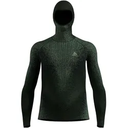 Odlo, Herren, Funktionsshirt, Blackcomb Base Layer mit Gesichtsschutz (S), Schwarz, S