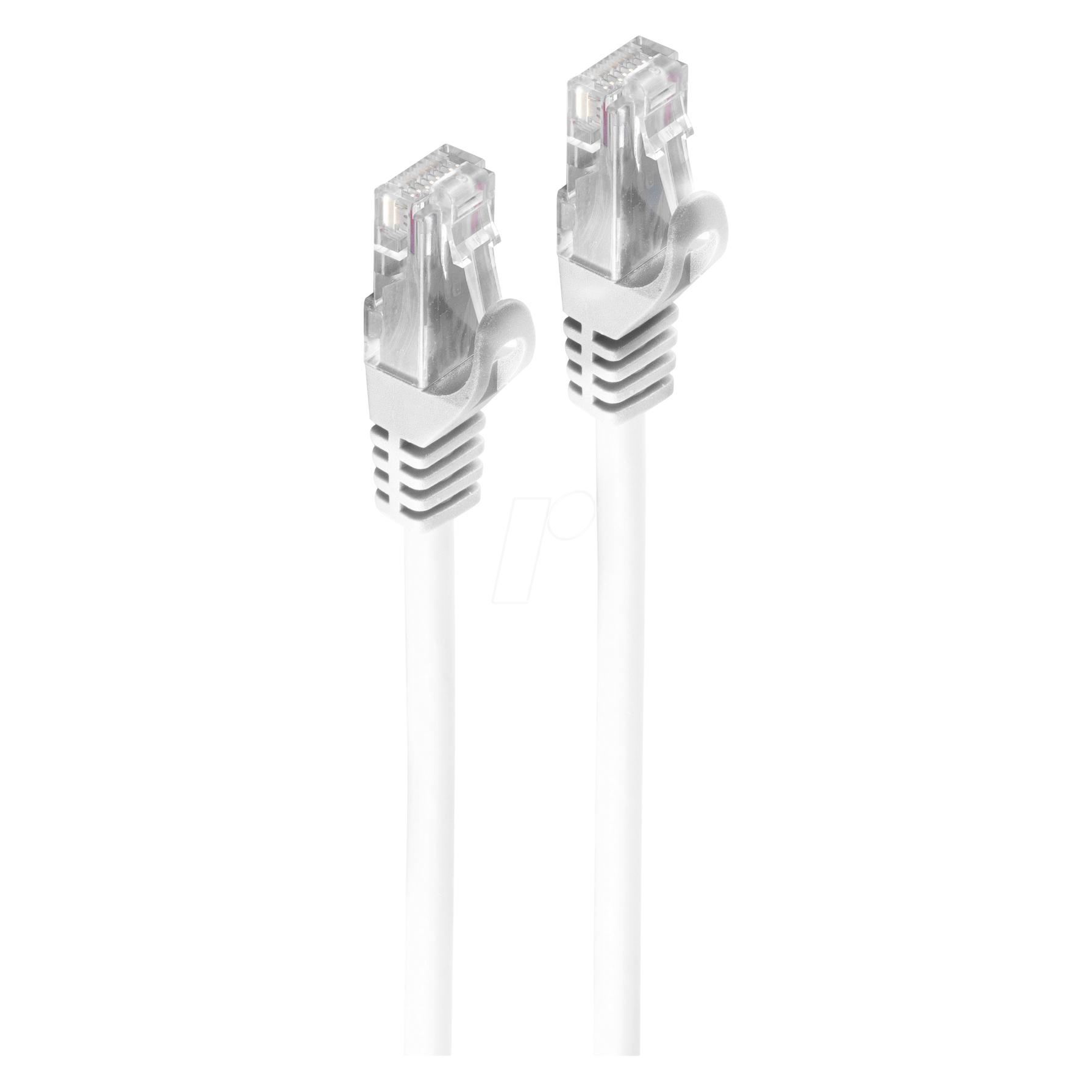 Shiverpeaks BASIC-S Patchkabel Cat. 6A, U/UTP, weiß, 5,00 m mitCat.7 Rohkabel, Belegung: EIA/TIA 568B (U/UTP, CAT6a, 5 m) (BS08-35056)
