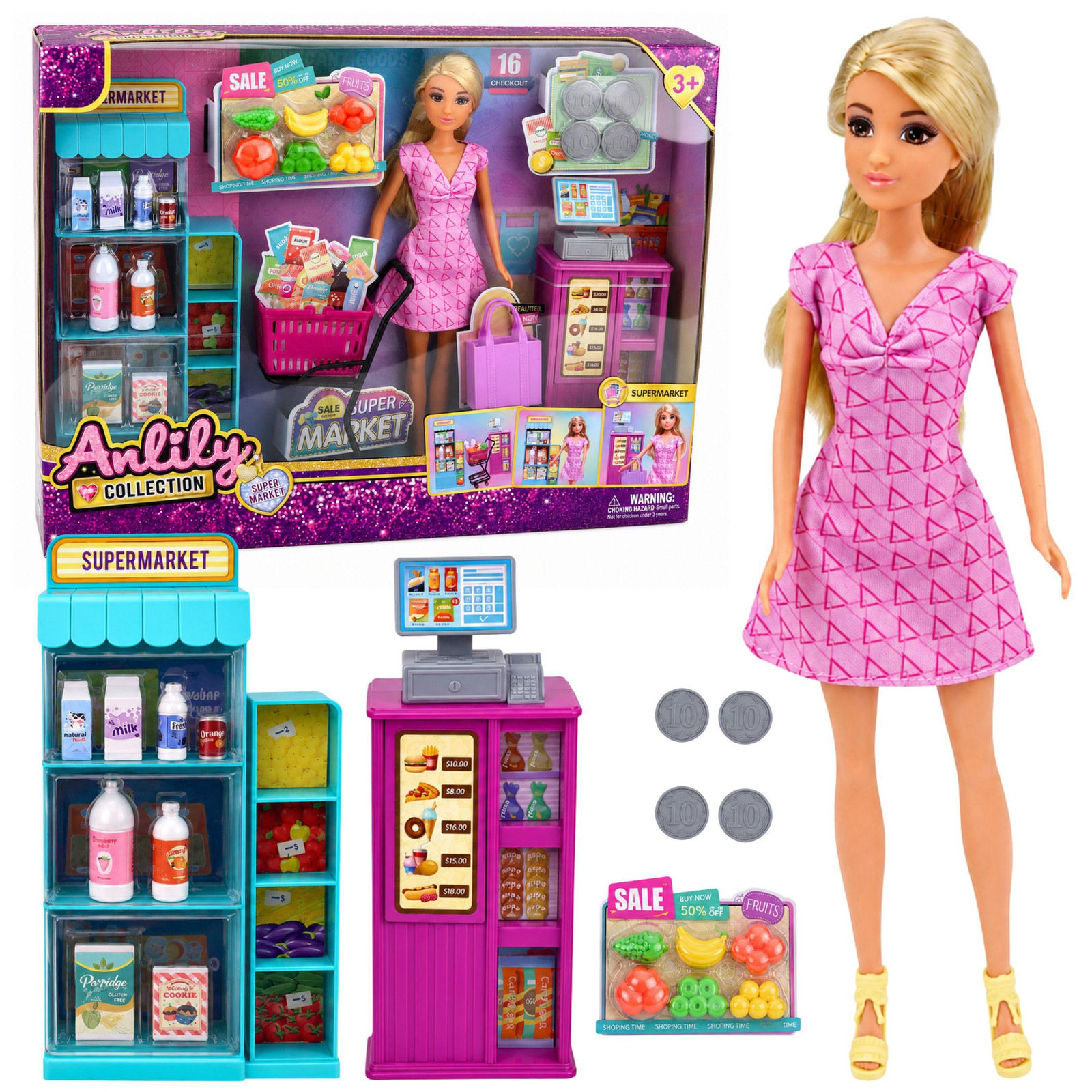 Anlily Pop In Supermarkt Kassa Accessoires Kinderwagenset