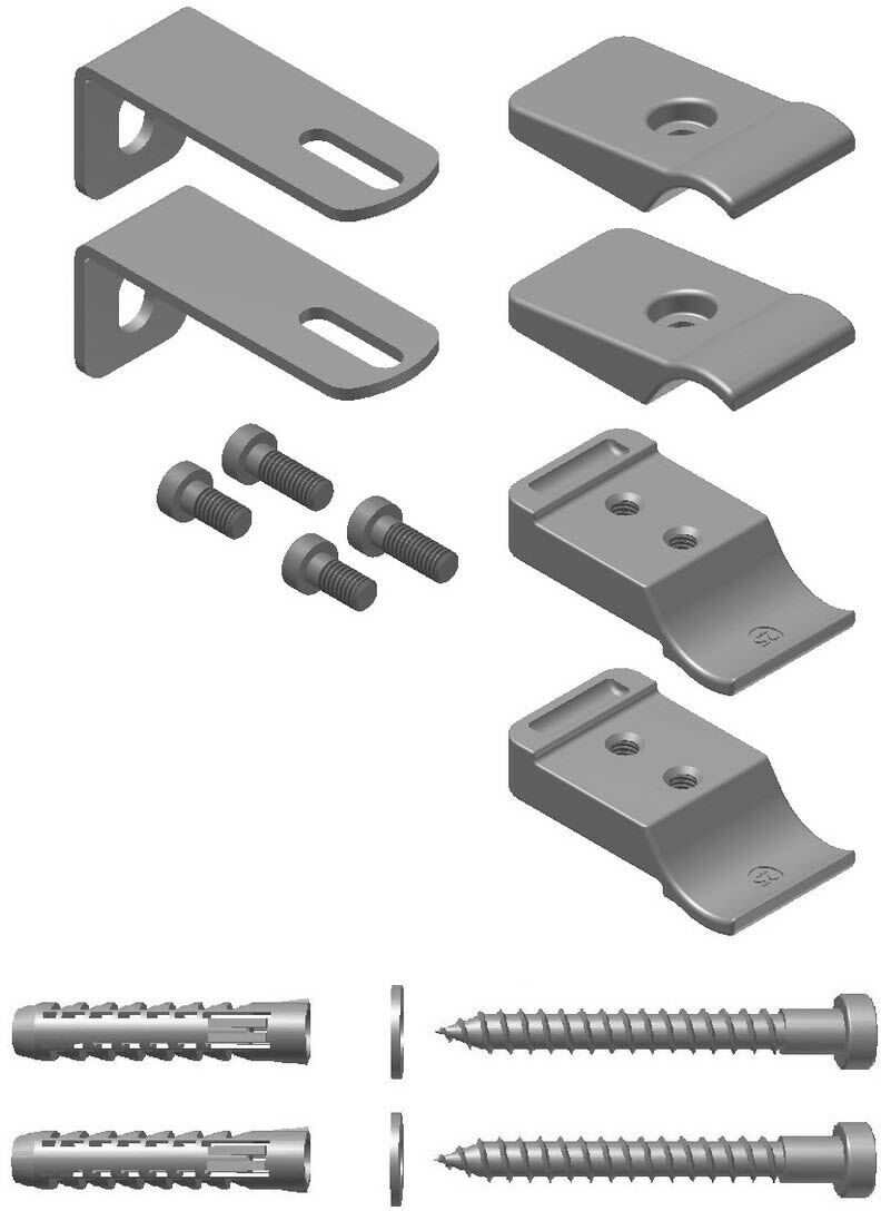 Kermi Abstandhalter Basic-50 R, R-E, Heizung, ZB03240001, weiß - weiß