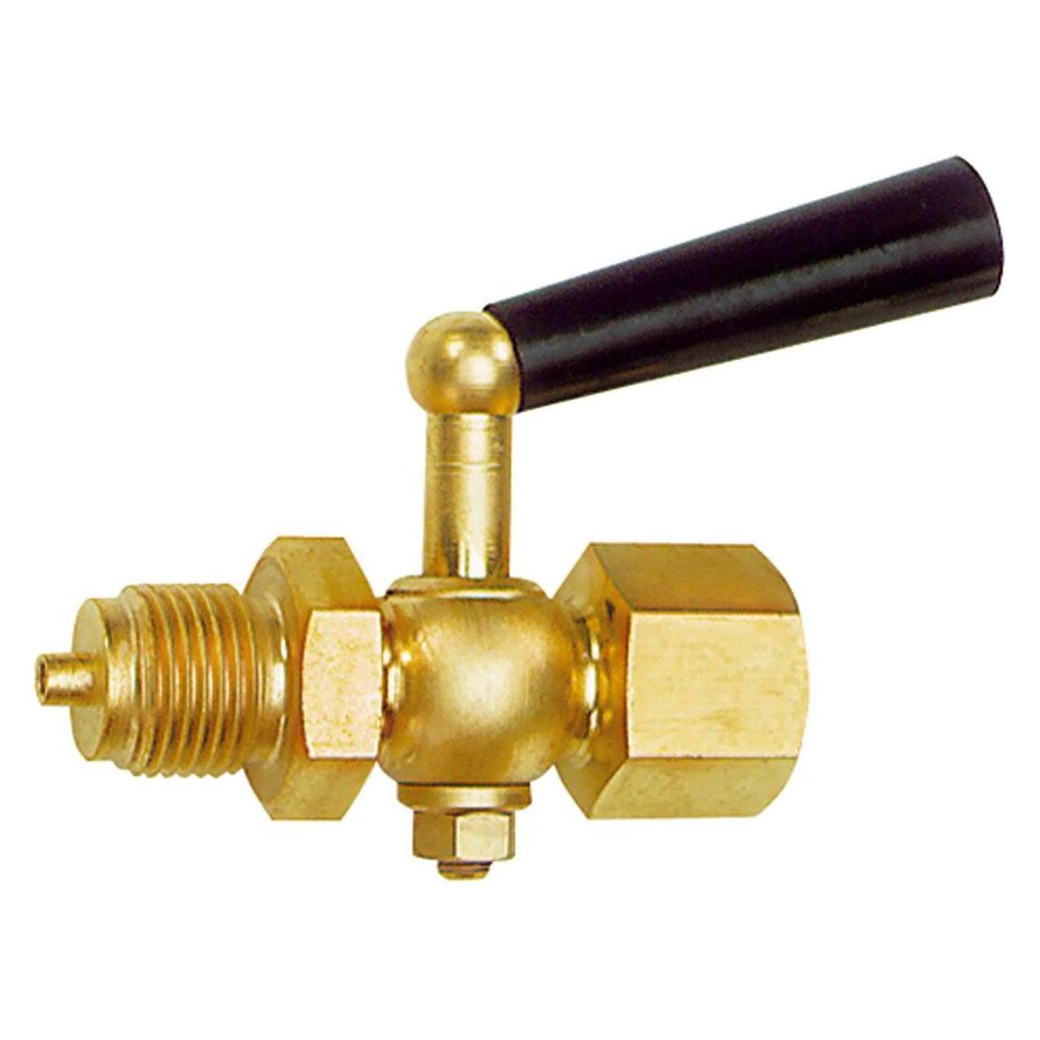 Riegler Manometer-Absperrhahn, Muffe - Zapfen, Edelstahl 1.4571, G 1/2 (9009/ES)