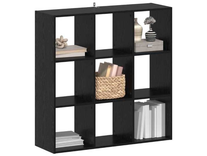 Décoratif - Bibliothèque Étagère à livres Étagère de Rangement Chêne noir 102x32x102 cm 3003292