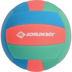 SCHILDKRÖT Ball Schildkröt Beachvolleyball Tropical, Neopren Volleyball Größe 5, Ø 21 cm, normale Größe, Volley mit griffiger textiler Oberfläche, salzwasserfest, ideal für Strand & Garten, 970291, Größe ONE SIZE in Grün Grün