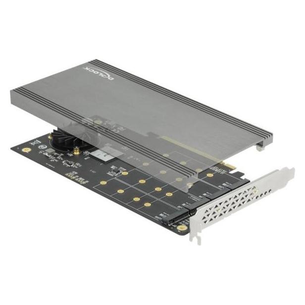 Delock PCI Express x16 Karte > 4x intern NVMe M.2 Key M (89044)