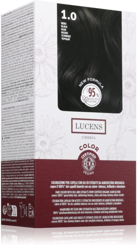 Kemon Group Lucens Umbria coloration cheveux teinte 1.0 Nero 100 ml