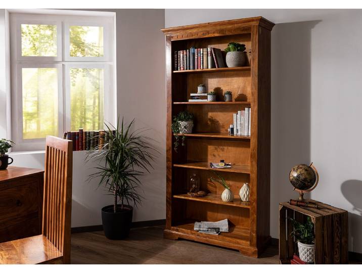 Regal Akazie 97x35x200 honig  lackiert OXFORD #0421