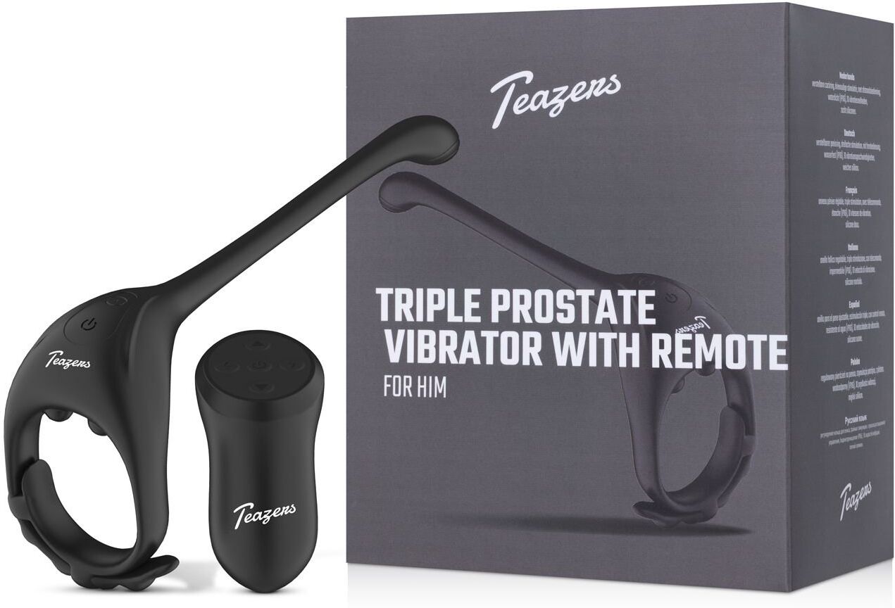 Vibromasseur triple prostate Teazers avec télécommande