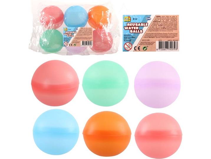 Kids Fun Herbruikbare Waterballonnen - 6,5 cm - Meerkleurig