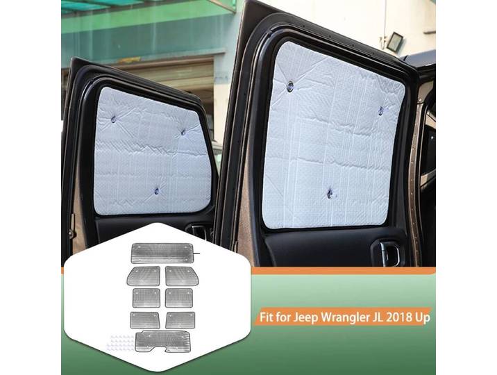 Pare-soleil pour pare-brise de fenêtre de voiture, accessoires d'intérieur de voiture pour Jeep Wrangler JL 2018 Up
