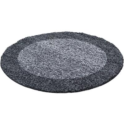 Hochflor-Teppich AYYILDIZ TEPPICHE "Life Shaggy 1503", grau, H:30mm Ø:200cm, Kunstfaser, Teppiche, rechteckig, auch als Läufer erhältlich, Shaggy, Langflor, Wohnzimmer
