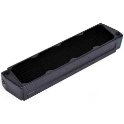 Alphacool RAD ES HPE-60 Full Copper X-Flow 80mm Quad Radiator 5 Bar (80 mm), Wasserkühlung Radiator, Schwarz