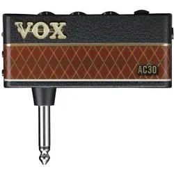 Vox Kopfhörer-Verstärker für Gitarre amPlug 3 AC-30 + Bonus In-Ear Kopfhörer (Display), Kopfhörerverstärker, Schwarz