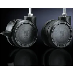Rittal Twin castors Type: M12 x 20 4 pc(s), Serverschrank Zubehör, Schwarz