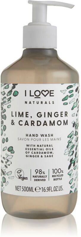 I Love Naturals Lime, Ginger & Cardamom savon liquide mains 500 ml