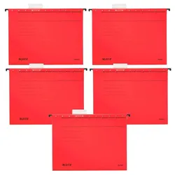 LEITZ Hängemappen ALPHA 1985 rot - 5 Stück