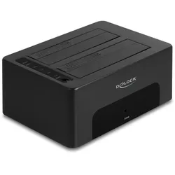 DeLOCK USB Dual Dockingstation für 2 x SATA HDD / SSD mit Klon- und Löschfunktion