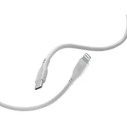 Cellularline Soft Cable - USB-C to Lightning cable MFi certified 1.2 m (grey)