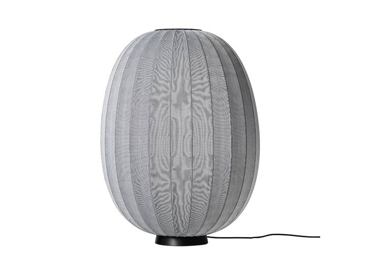 Made By Hand Lampe sure pied Knit-Wit 65 High Oval Level Silver