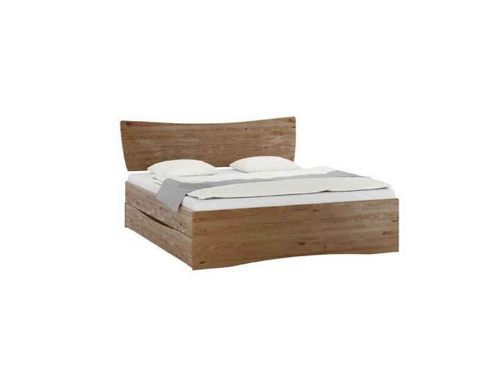 Natur24 Bett Veno Bett 200 x 200 cm Eichenholz Natur